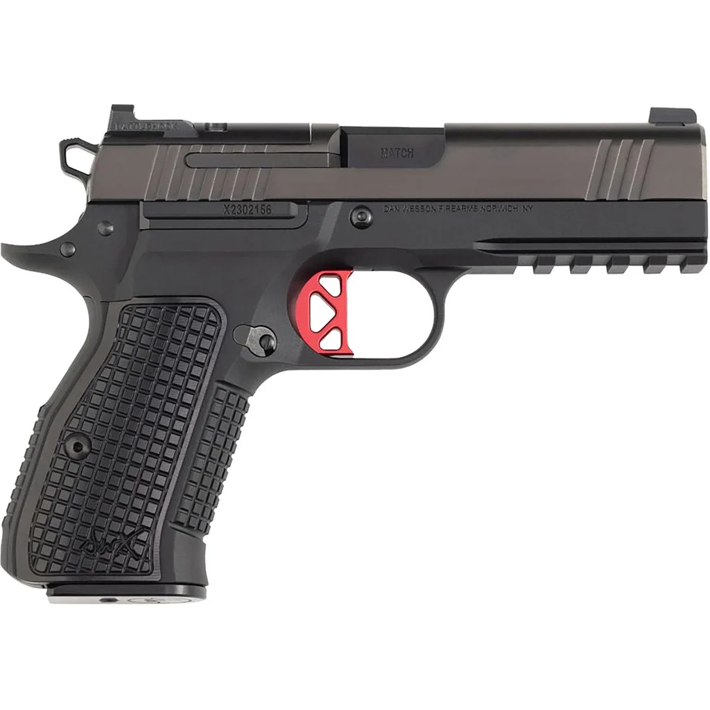 Dan Wesson DWX Compact Optic Ready Pistol 9mm 4 in. Black w/Rail 10+1 rd.