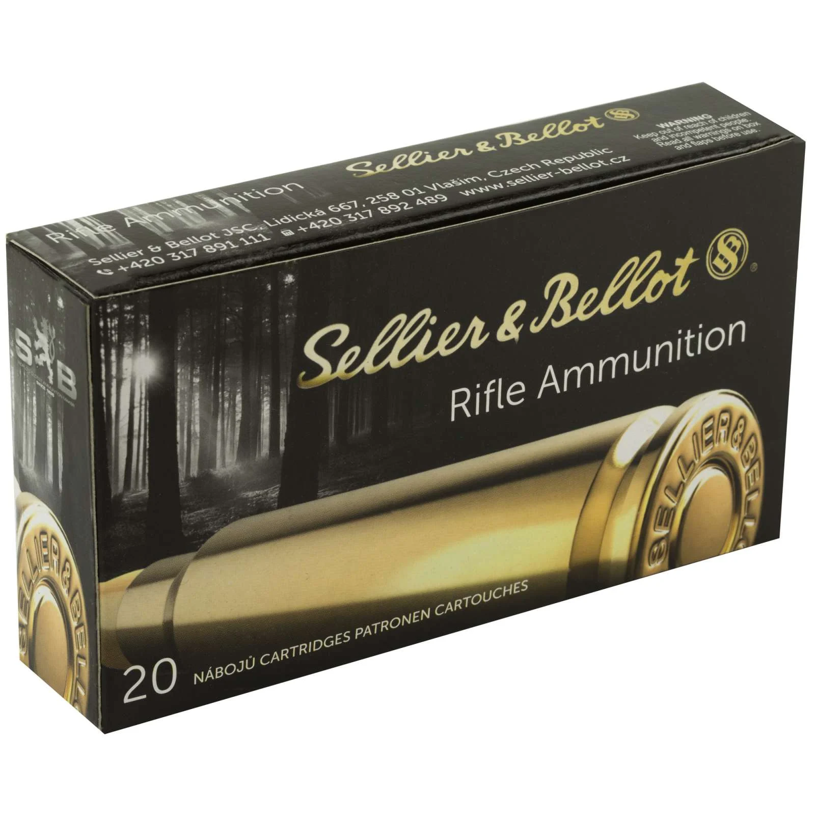 LIER & BELLOT 308WIN 180GR SP 20RD BOX 25 BOXES PER CASE Ammo