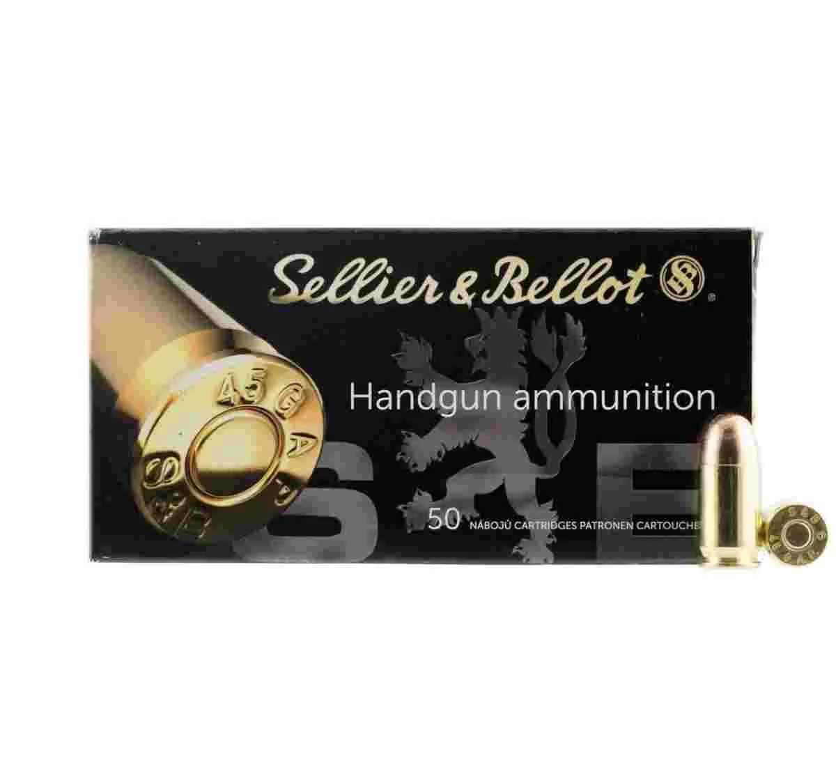 Sellier & Bellot Pistol & Revolver Ammo .45 Gap 230 Gr FMJ 50/Box lier & Bellot Pistol & Revolver .45 Gap 230 Gr FMJ 50/Box Ammo