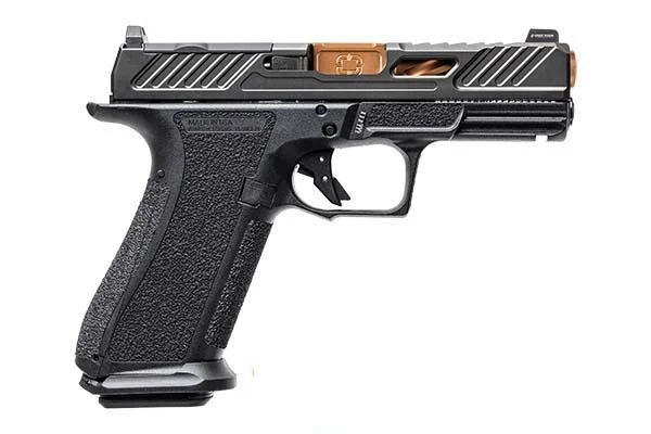 Shadow Systems XR920 Elite Pistol - Black | 9mm | 4" Spiral Fluted Bronze Match Barrel | 17rd | Tritium Sights | W/ Optic Cut | Weight-Optimizing Window Cut