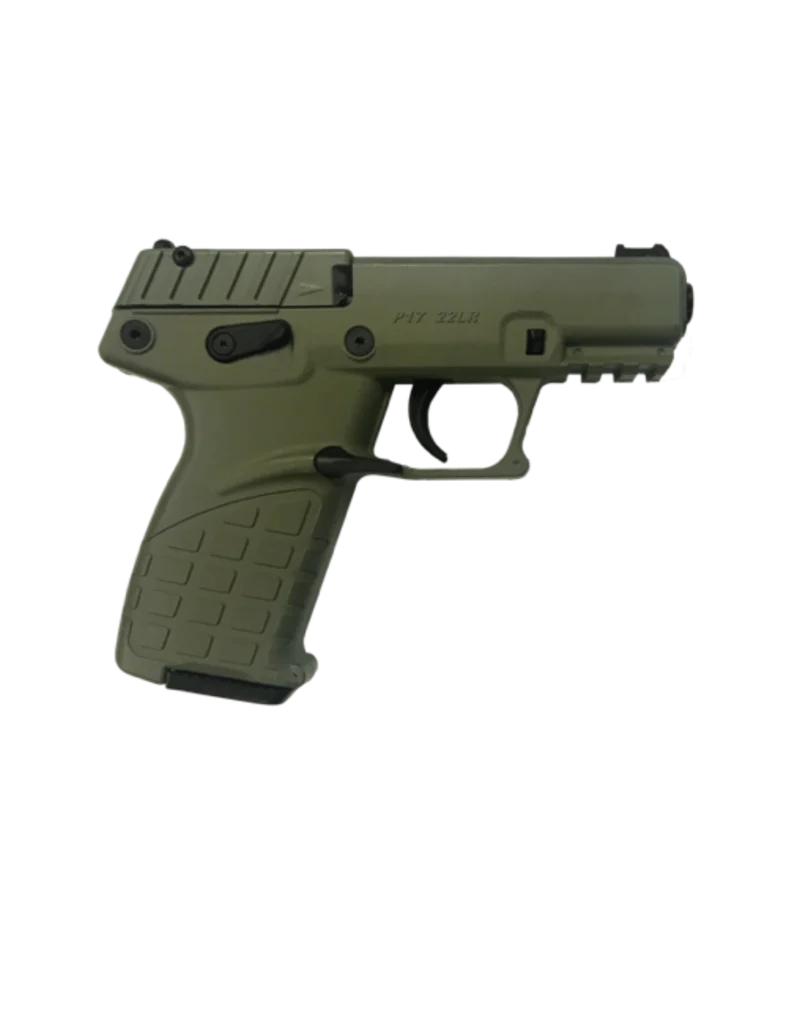 Kel-Tec P17 Pistol - OD Green | .22 LR | 3.8" Threaded Barrel | 10rd | Fiber Optic Front Sight